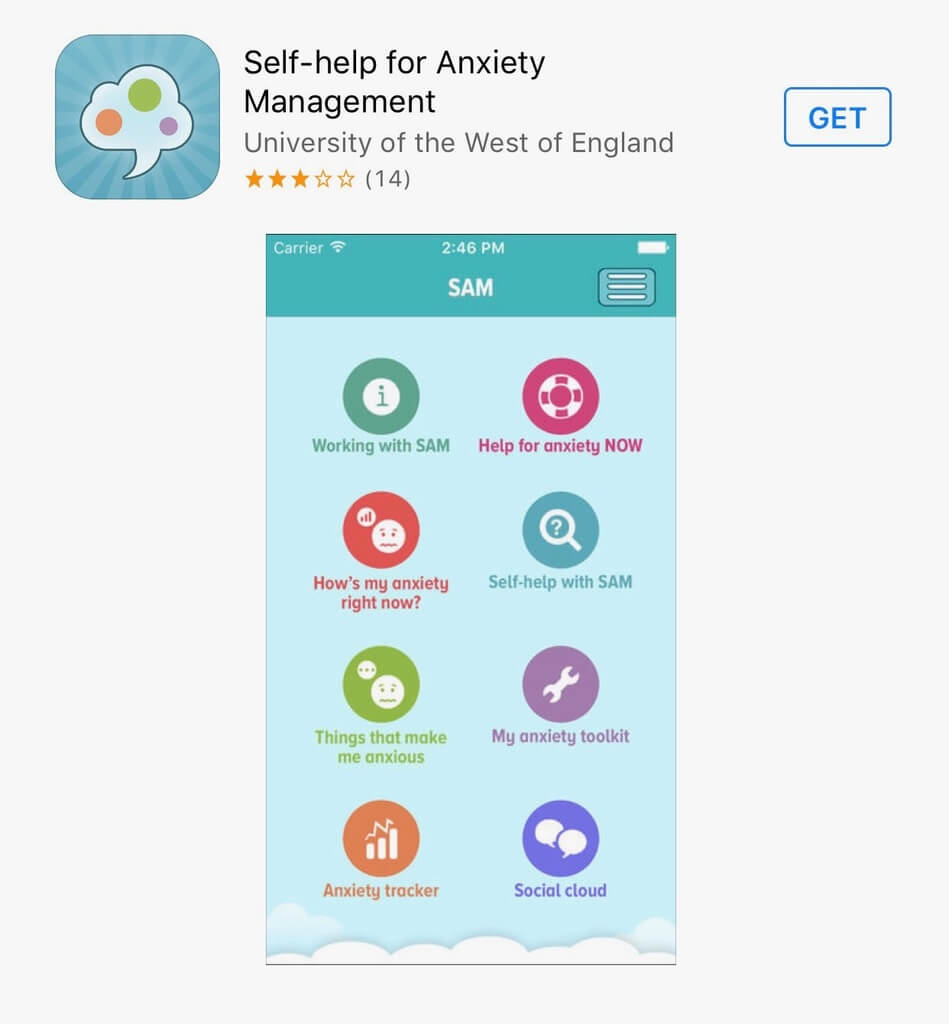 sam mental health app